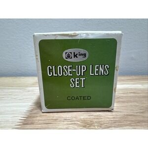 Vintage King 49mm Close Up Lens Set Pouch & Instructions, +1, +2, +4 Made Japan